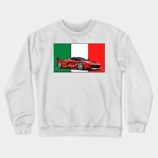 FXX Italian Print Crewneck Sweatshirt